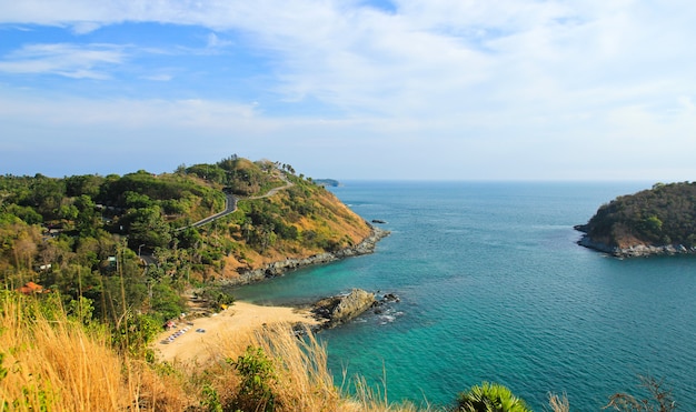 Punto di vista del mulino a vento a Phuket, Tailandia.