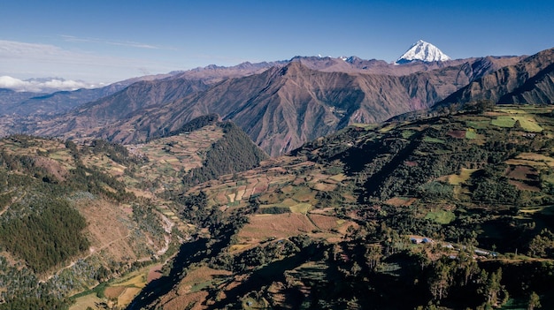 Punto di vista del Nevado de SALkantay a Cusco Perù di Yuri Ugarte