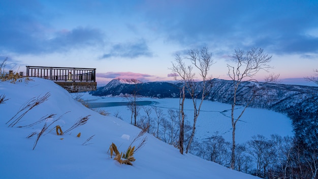 Punto di vista naturale in inverno