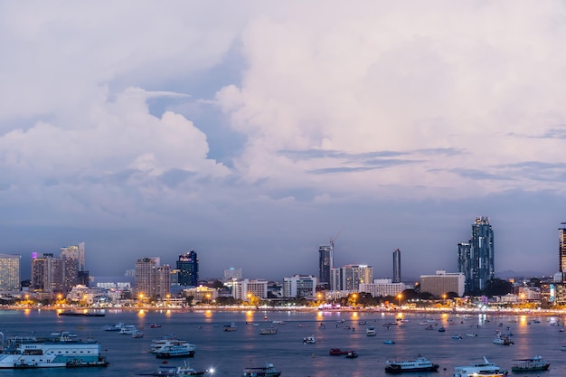 Punto di vista Pattaya Beach a Pattaya Chonburi Thailandia