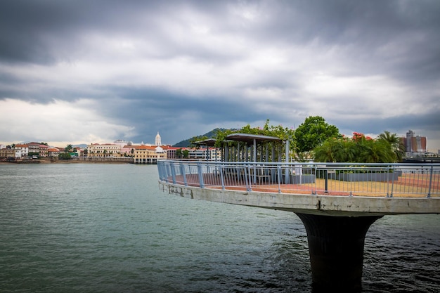 Punto panoramico di Cinta Costera e Casco Viejo Città di Panama Panama