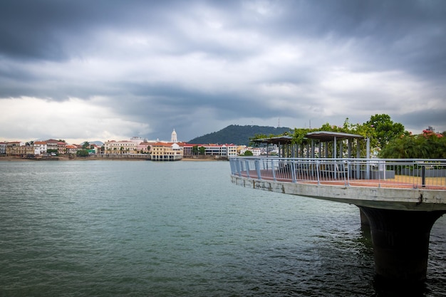 Punto panoramico di Cinta Costera e Casco Viejo Città di Panama Panama