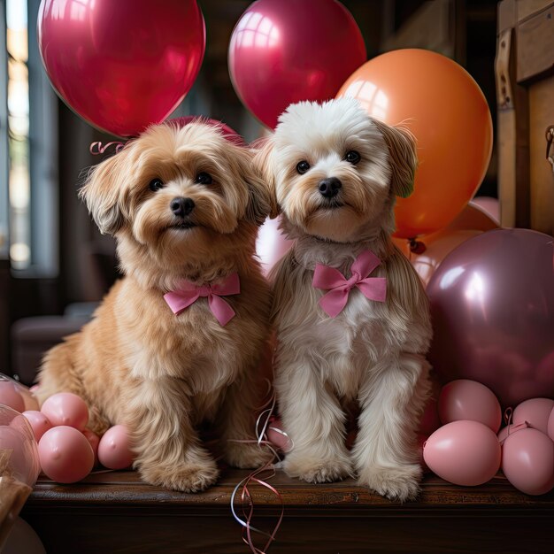 Puppy Party Cuccino adorabile che celebra occasioni speciali