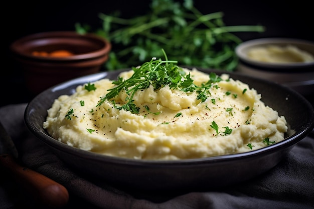 Purè di patate all'aglio vegano