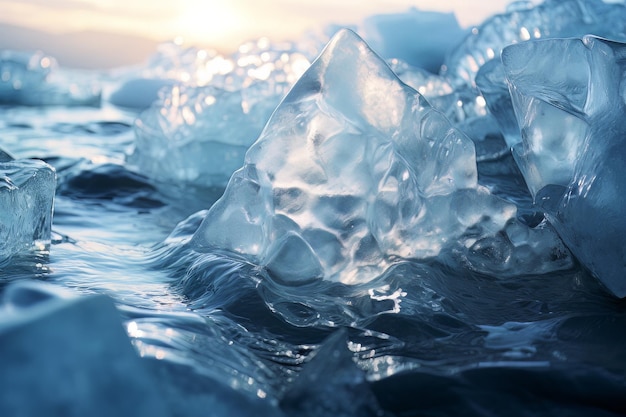 Purezza della fotografia di acqua ghiacciata