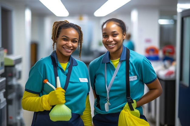 Purificatori d'ufficio felici al lavoro