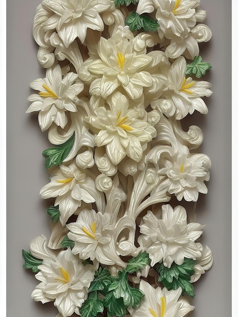 Puro e semplice fiore bianco isolato su morbido BackgroundxA