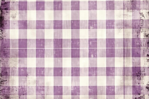 Purple and White Gingham Pattern Antique Junk Journal Pagina di sfondo decorazione artistica delle pareti per la nursery