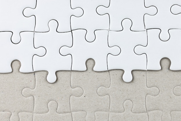 Puzzle bianco come sfondo