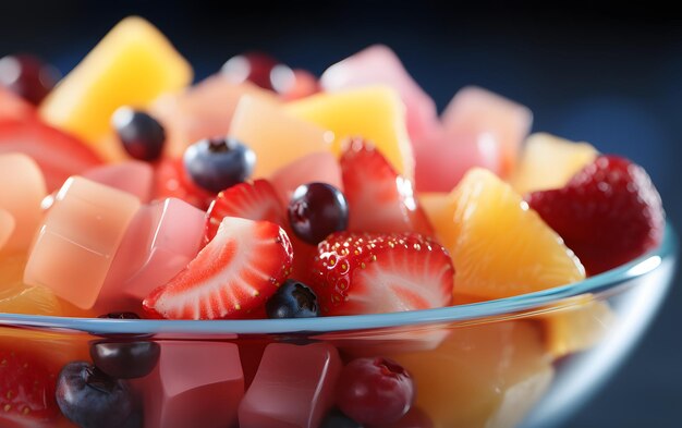 Puzzle di frutta Sfondo di cibo colorato