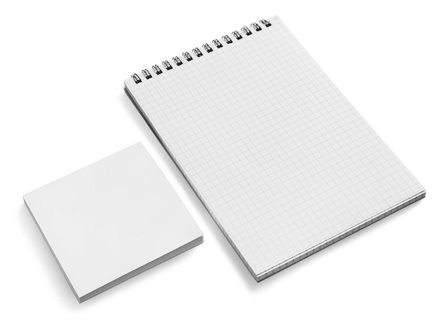 Quaderno bianco e penna, organizer personale