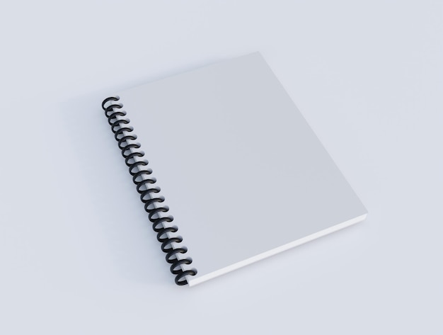 Quaderno con un libro legato a spirale