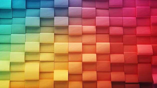 quadrati colorati con uno sfondo colorato di quadrati.