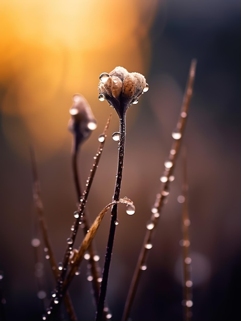 Qualche fiore con il sole alle spalle