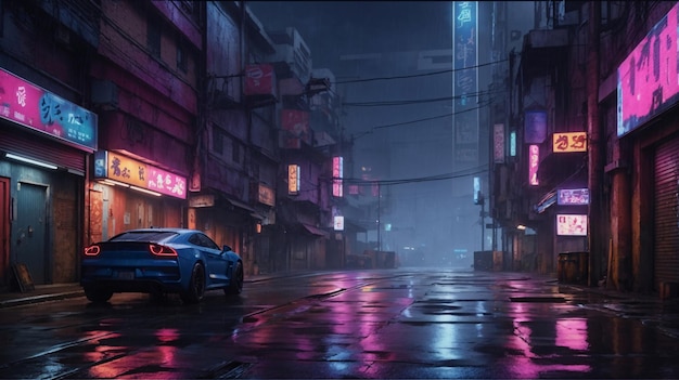 Qualche vicolo in Dark Cyberpunk City