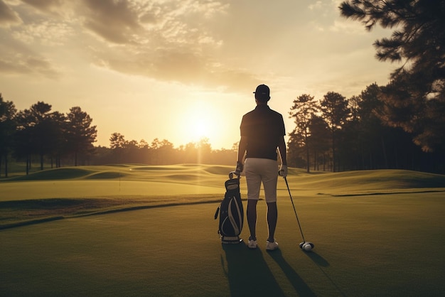 qualcuno sta giocando a golf sul campo