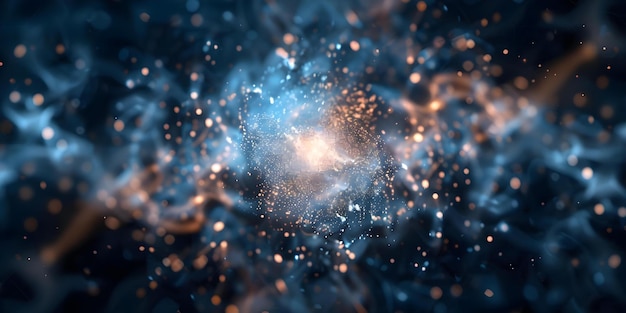 quantum particles represent potential for improved data encryption and decryption processes concept quantum computing data security encryption techniques information technology cybersecurity