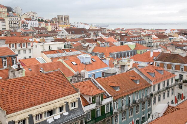 Quartiere Baixa a Lisbona, Portogallo