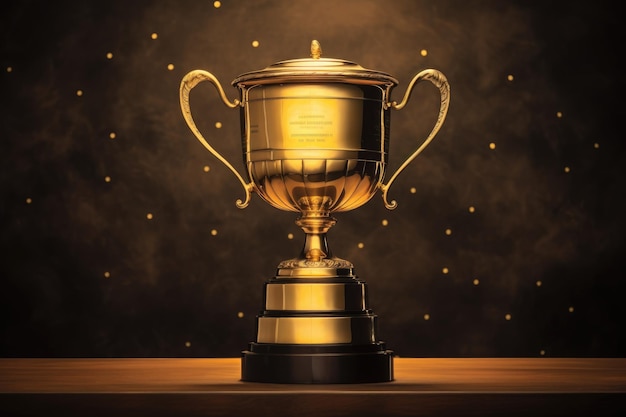 Questa immagine mostra una coppa d'oro assegnata come premio del campione. Questa coppa è uno degli oggetti iconici