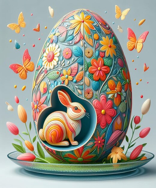 Questo bellissimo disegno è fatto per il lunedì di Pasqua.