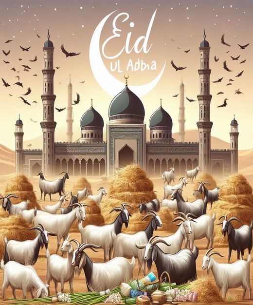 Questo bellissimo disegno è fatto per il mega evento islamico Eid Ul Adha