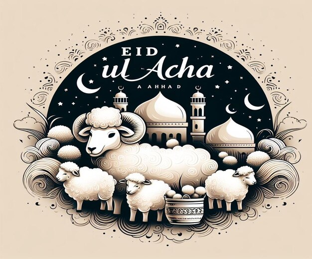 Questo bellissimo disegno è fatto per il mega evento islamico Eid ul Adha