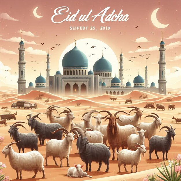 Questo bellissimo disegno è fatto per il mega evento islamico Eid ul Adha