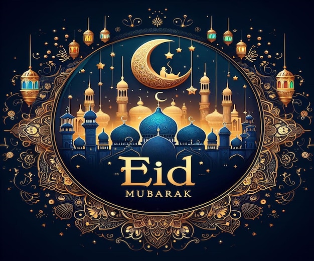 Questo bellissimo disegno è fatto per il mega evento islamico Eid Ul Fitr