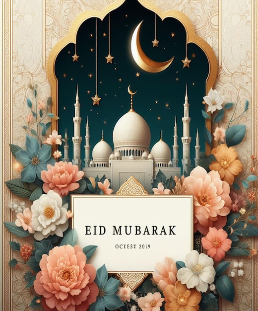 Questo disegno è fatto per eventi islamici come Eid ul Fitr e Eid ul Adha