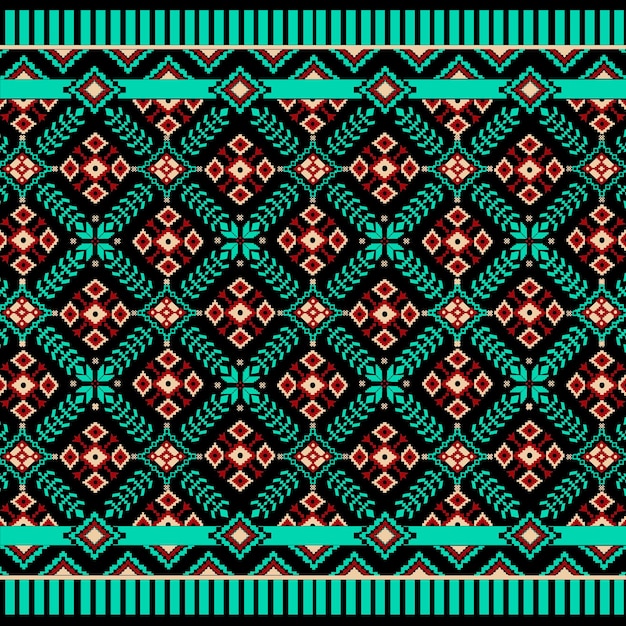 Questo modello etnico africano combina lo stile tradizionale Ikat con audaci disegni geomatici Featuri