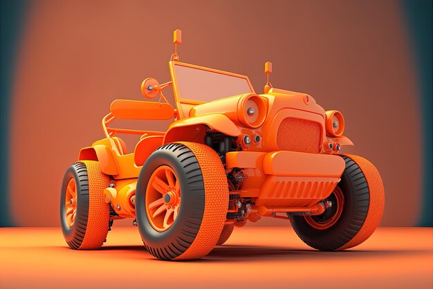 Questo veicolo atv carta da parati arancione ha uno sfondo arancione come esempio