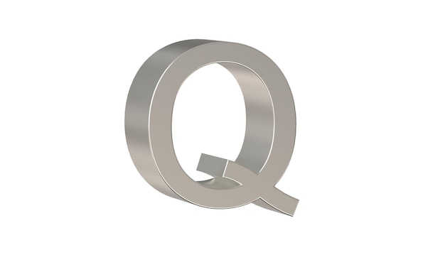 Quetzal guatemalteco GTQ simbolo di valuta del Guatemala in argento metallizzato