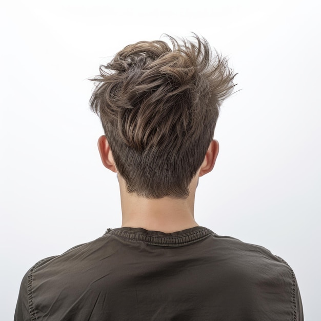 Quiff Hairstyle Capelli sciolti e capelli biondi concetto per un nuovo look