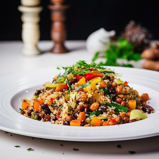 Quinoa con fagioli e verdure