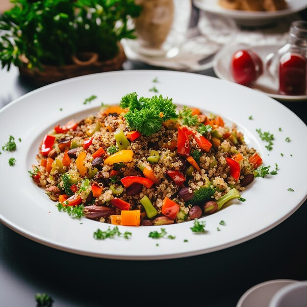 Quinoa con fagioli e verdure