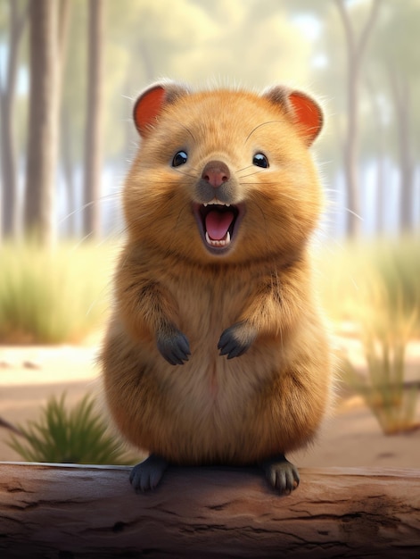 Quokka paffuto del fumetto