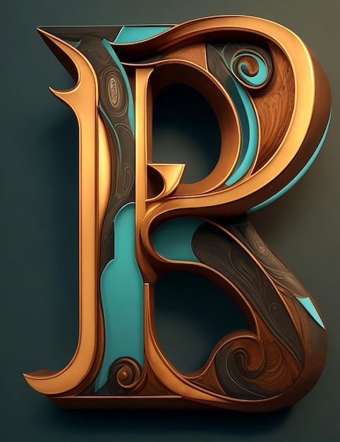 R Lettera 3d