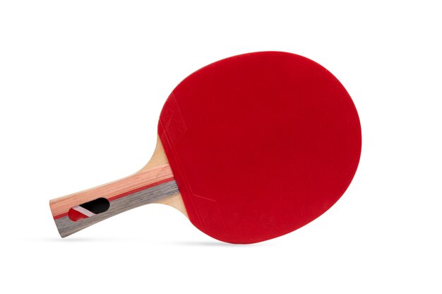 Racchetta da ping pong professionale isolata su sfondo bianco