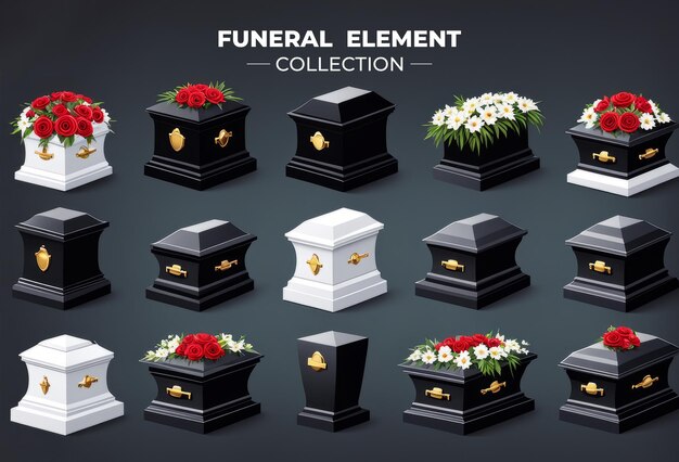 raccolta di elementi funerari