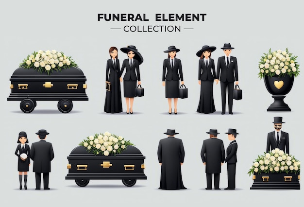 raccolta di elementi funerari