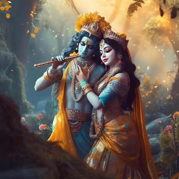 Radha krishna Generativo Ai