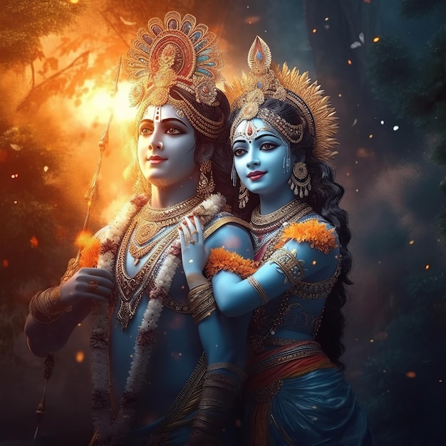 Radha krishna Generativo Ai