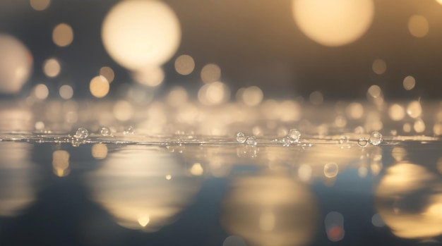 Radianza acquatica Luce riflessa nell'acqua con bolle d'aria e beati mormorii