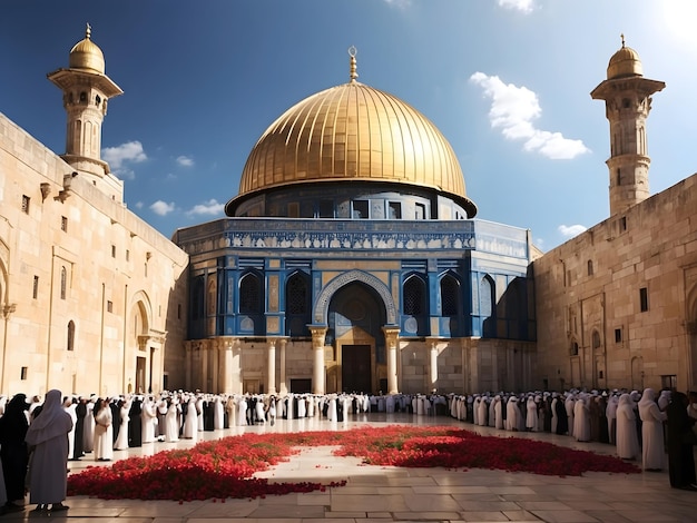 Radianza d'amore alla Masjidul AlAqsa Una celebrazione dell'unità musulmana