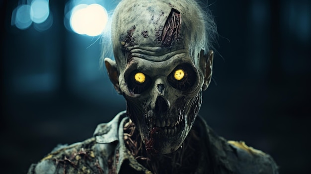 Radiation Zombie Un incontro notturno renderizzato da Vray