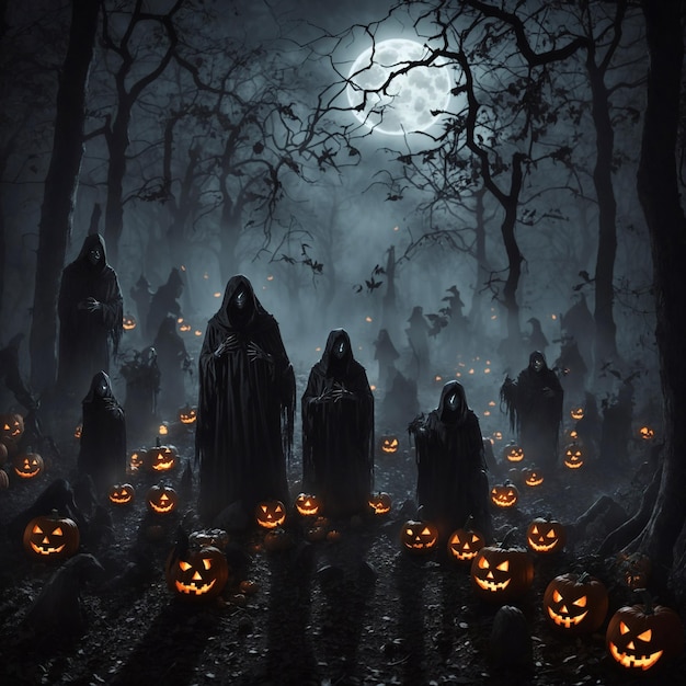 Raduno di Halloween al chiaro di luna