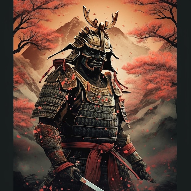 raffigurazione di samurai