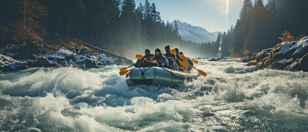 Rafting in acque bianche