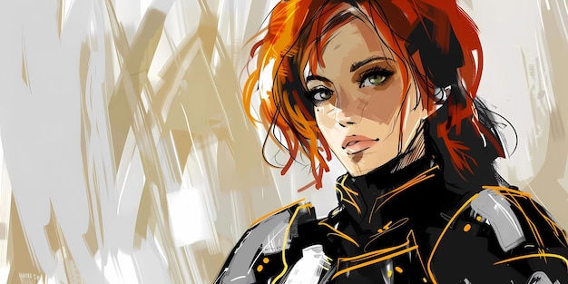 ragazza cavaliere illustrazione medievale sfondo desktop