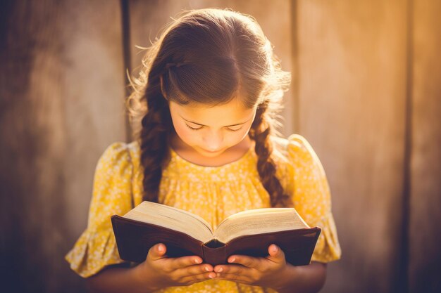 Ragazza che trova la saggezza nei libri